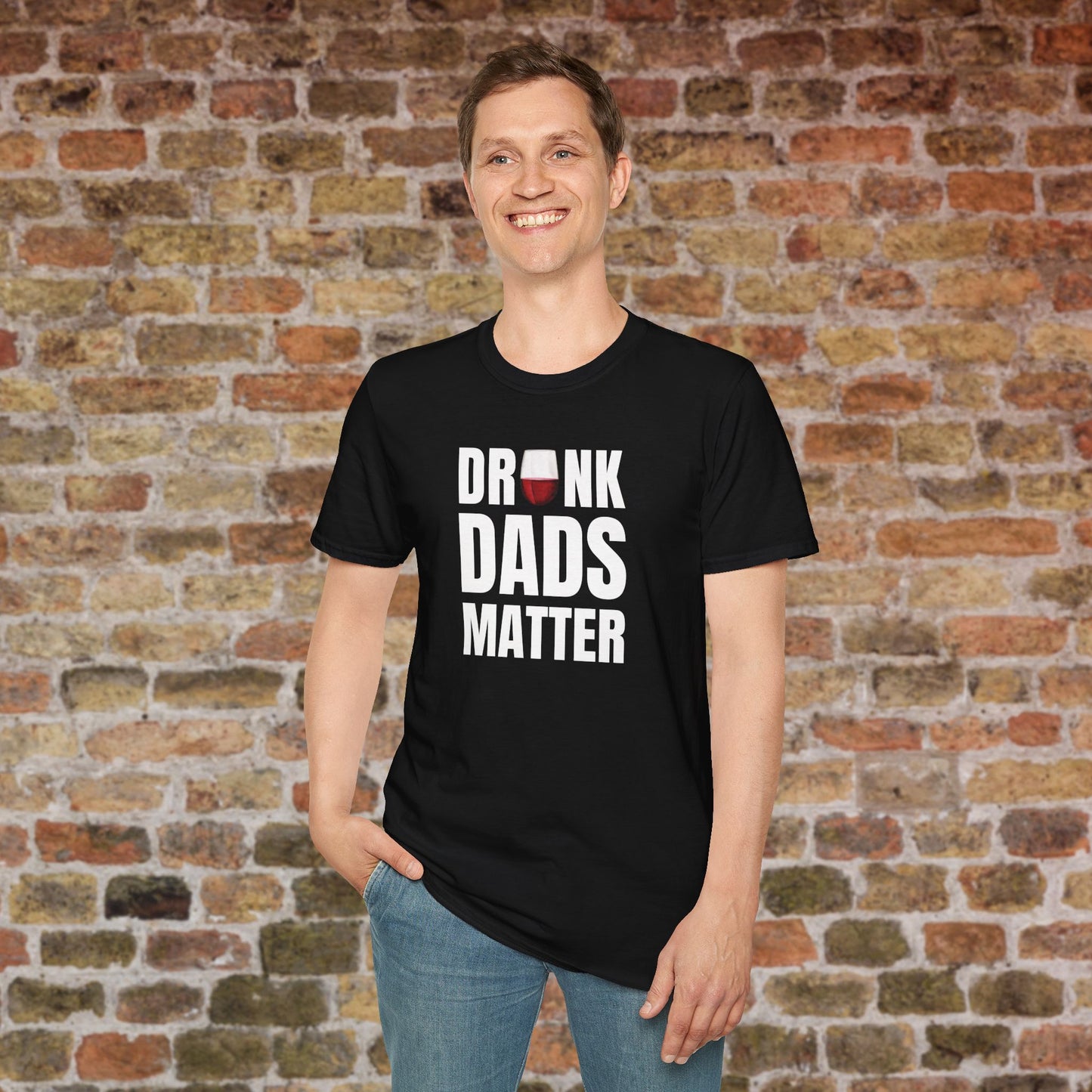Drunk Dads Matter Crew Neck T-Shirt