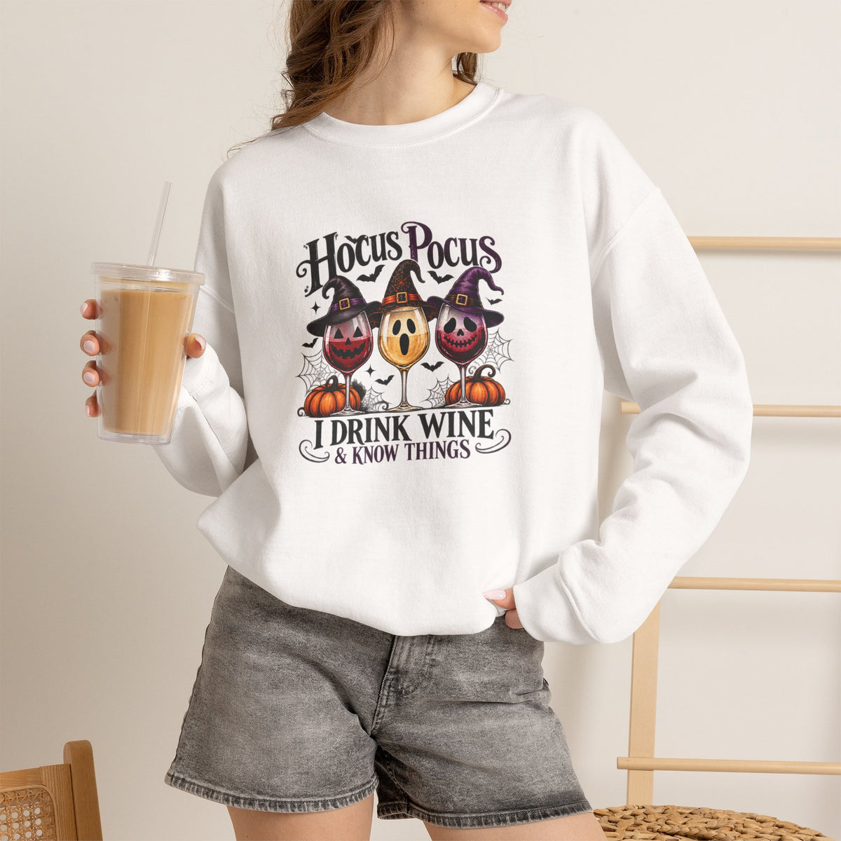 Hocus Pocus I Drink Wine & Know Things Sweatshirt