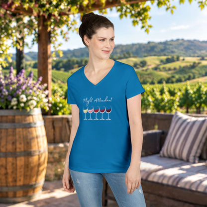 Flight Attendant Ladies V-Neck  Tee