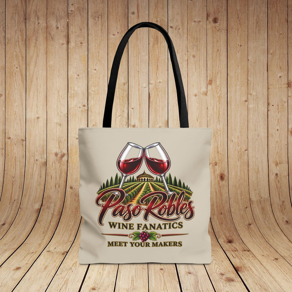 A Toast To Paso Robles Wine Fanatics Personalized Tote Bag