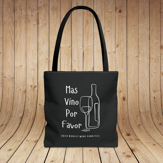 Mas Vino Por Favor Tote Bag