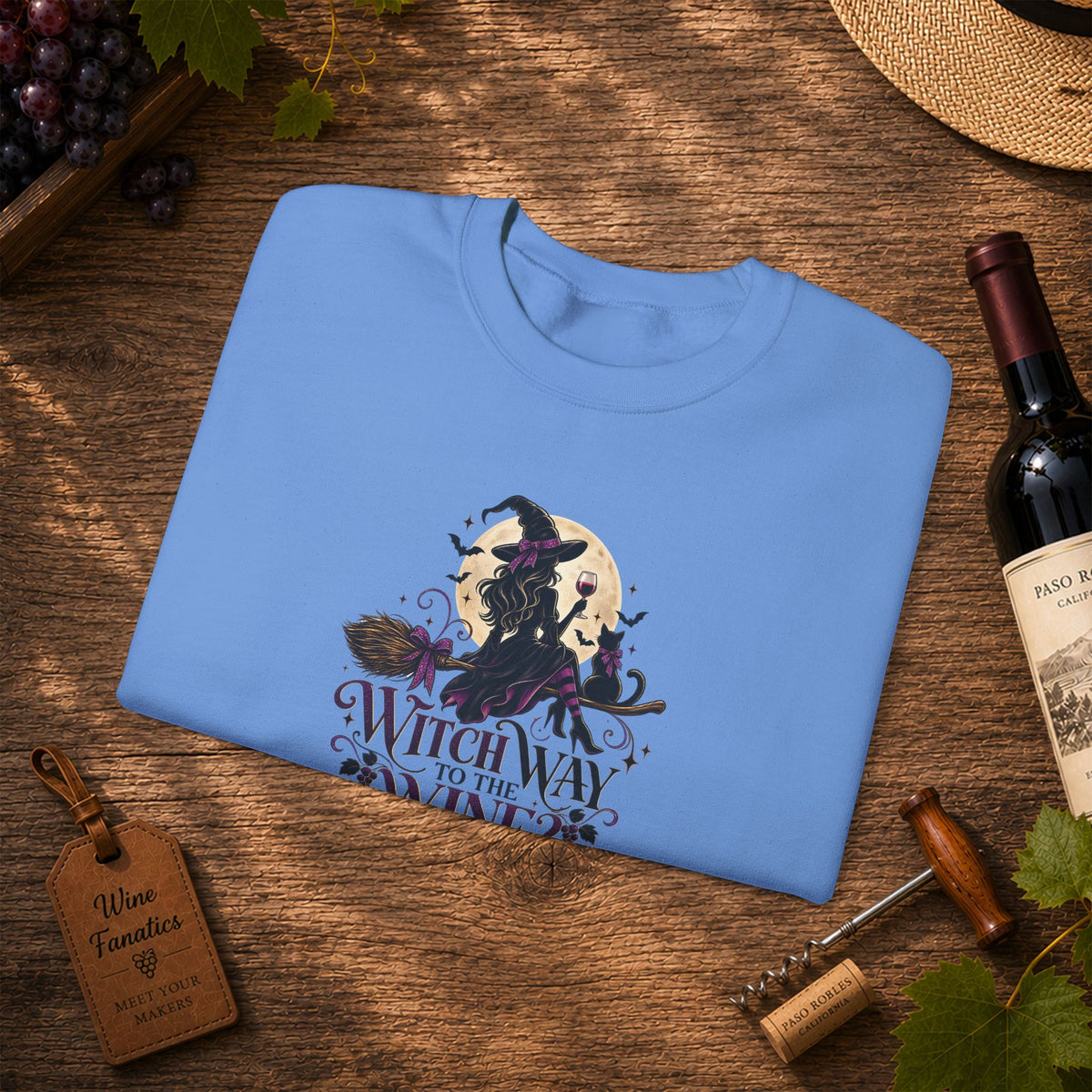 Witch Way To The Wine Sweatshirt
