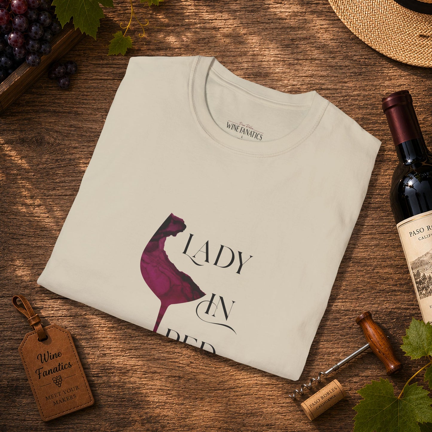Lady In Red Crewneck Tee