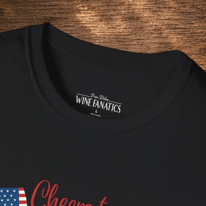 Cheers to 250 Years Independence Day Unisex Softstyle T-Shirt