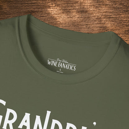 Grandpa's Reason To Wine Personalized Crew Neck T-Shirt