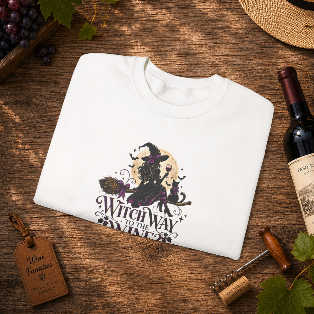 Witch Way To The Wine Sweatshirt