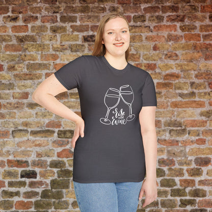 Rise & Wine Crewneck Tee