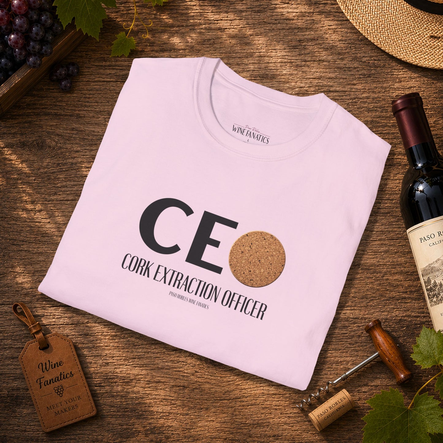 CEO Cork Extraction Officer Unisex Softstyle T-Shirt