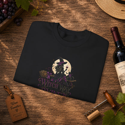 Witch Way To The Wine Sweatshirt