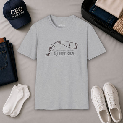 Spitters Are Quitters (wine) Crewneck Tee