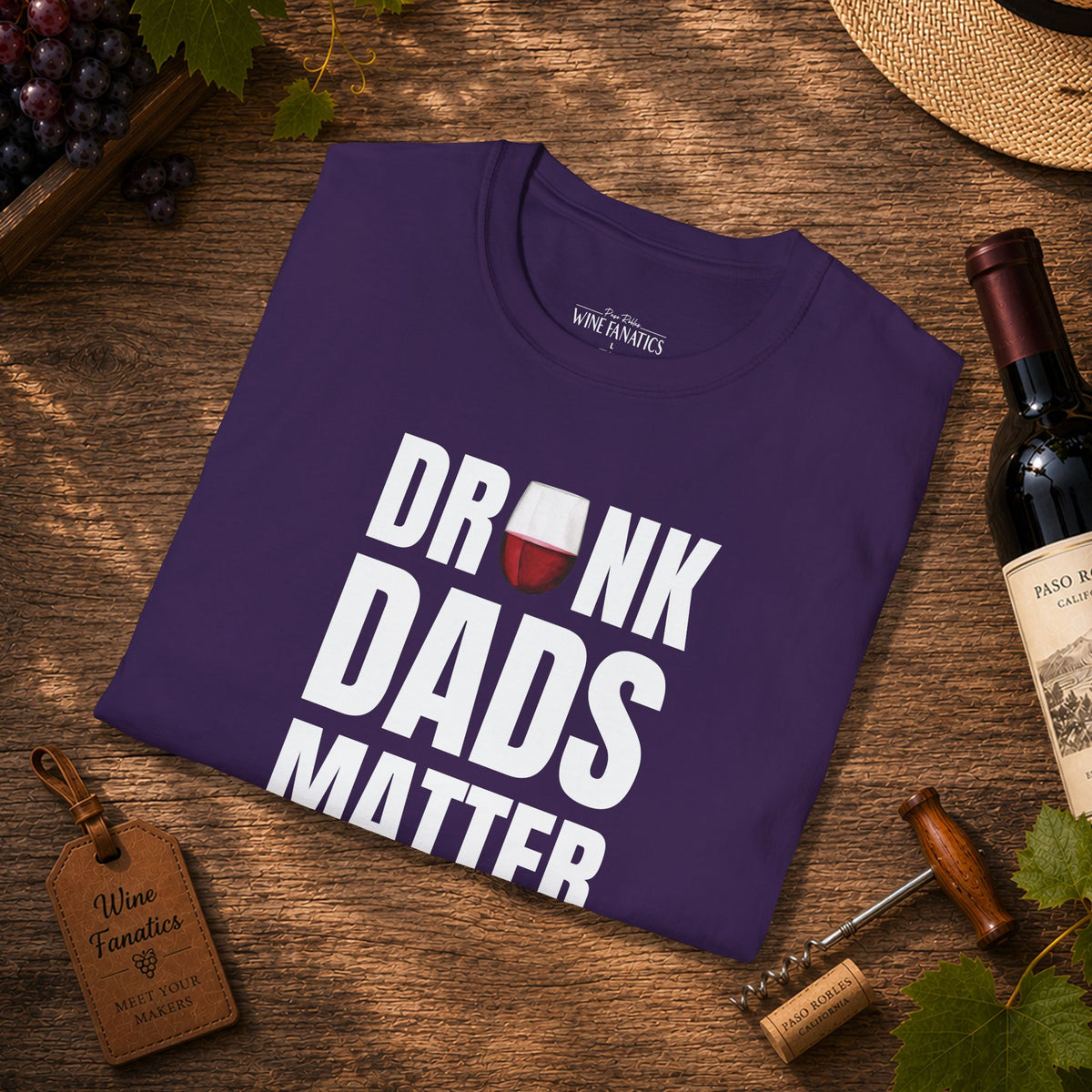 Drunk Dads Matter Crew Neck T-Shirt
