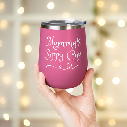 Mommy's Sippy Cup Personalized Wine Tumbler