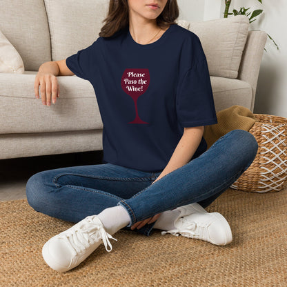 Please Paso The Wine Crewneck Tee