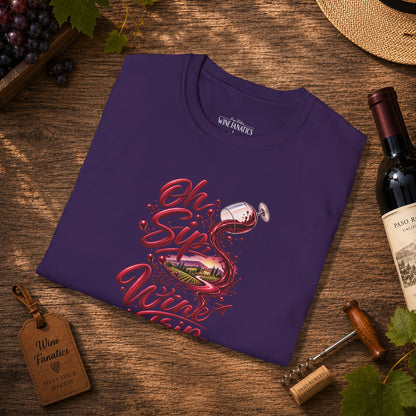 Oh Sip It's A Wine Trip Personalized Crewneck Tee