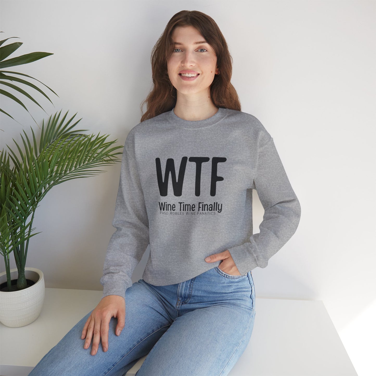 WTF Wine Tasting Finally Sweatshirt