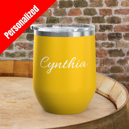 Drunk Wives Matter Personalized 12oz Wine Tumbler