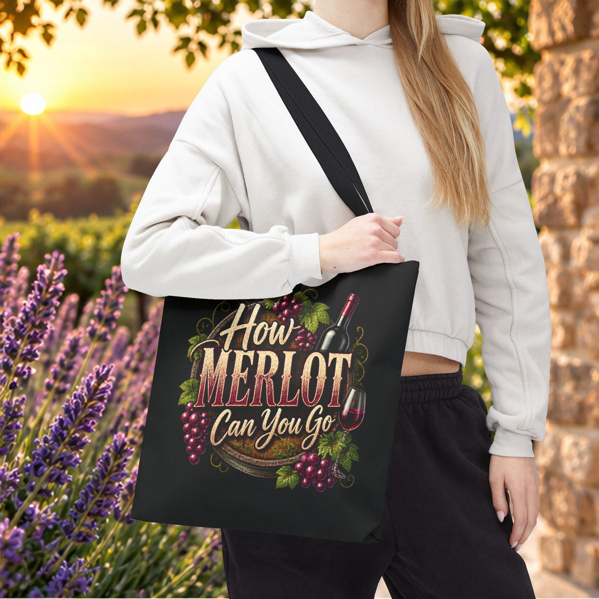 How Merlot Can You Go Personalized Tote Bag