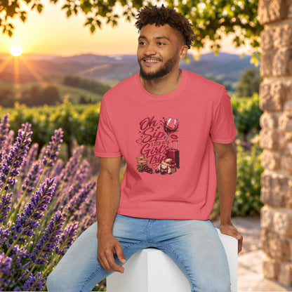 Oh Sip It's A Girl's Trip Personalized Crewneck Tee