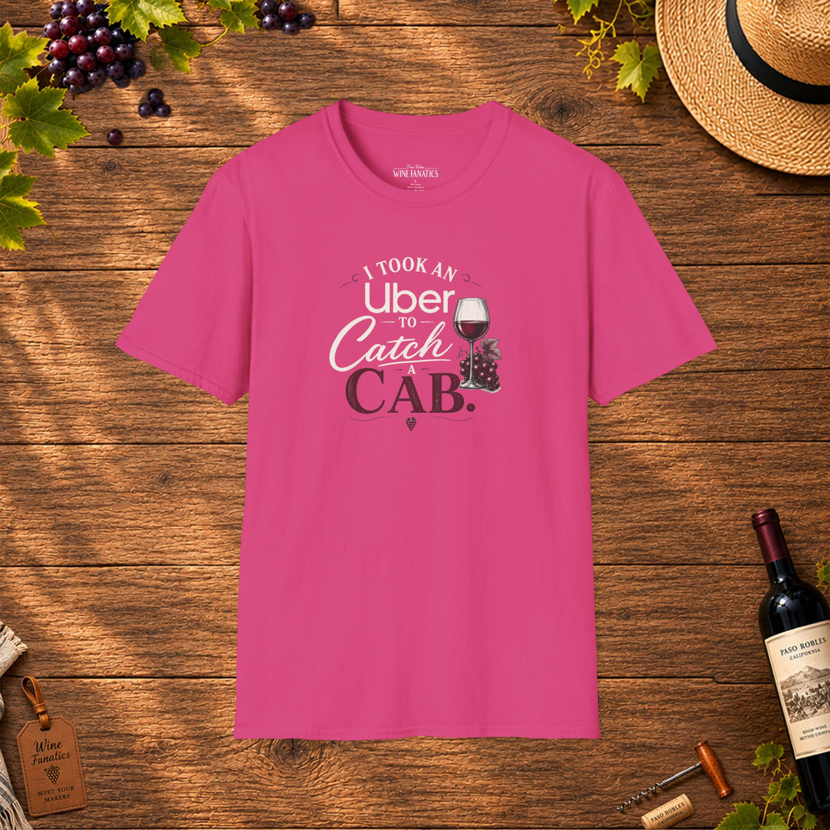 I Took An Uber To Catch A CAB Crewneck T-Shirt
