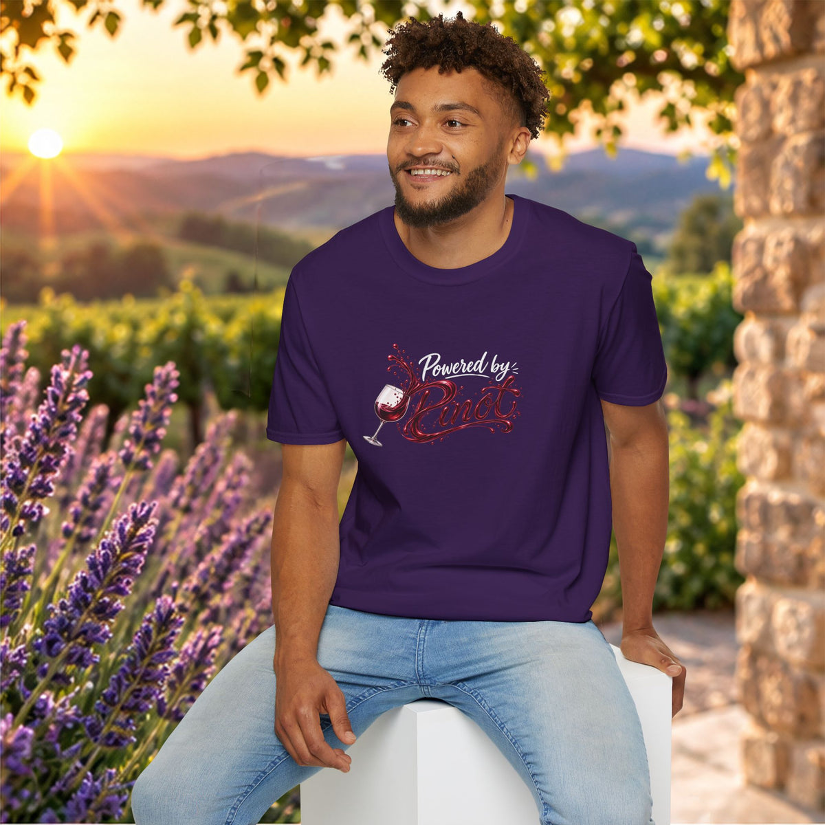 Powered By Pinot Crewneck T-Shirt