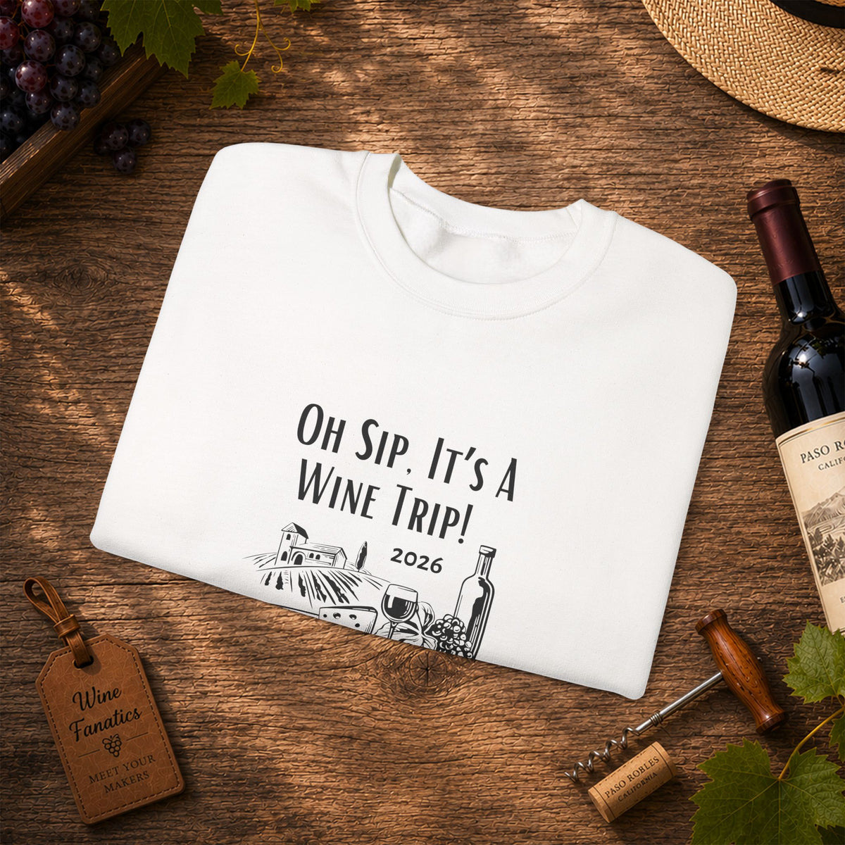 Oh Sip It's A Wine Trip 2025 Personalized Sweatshirt