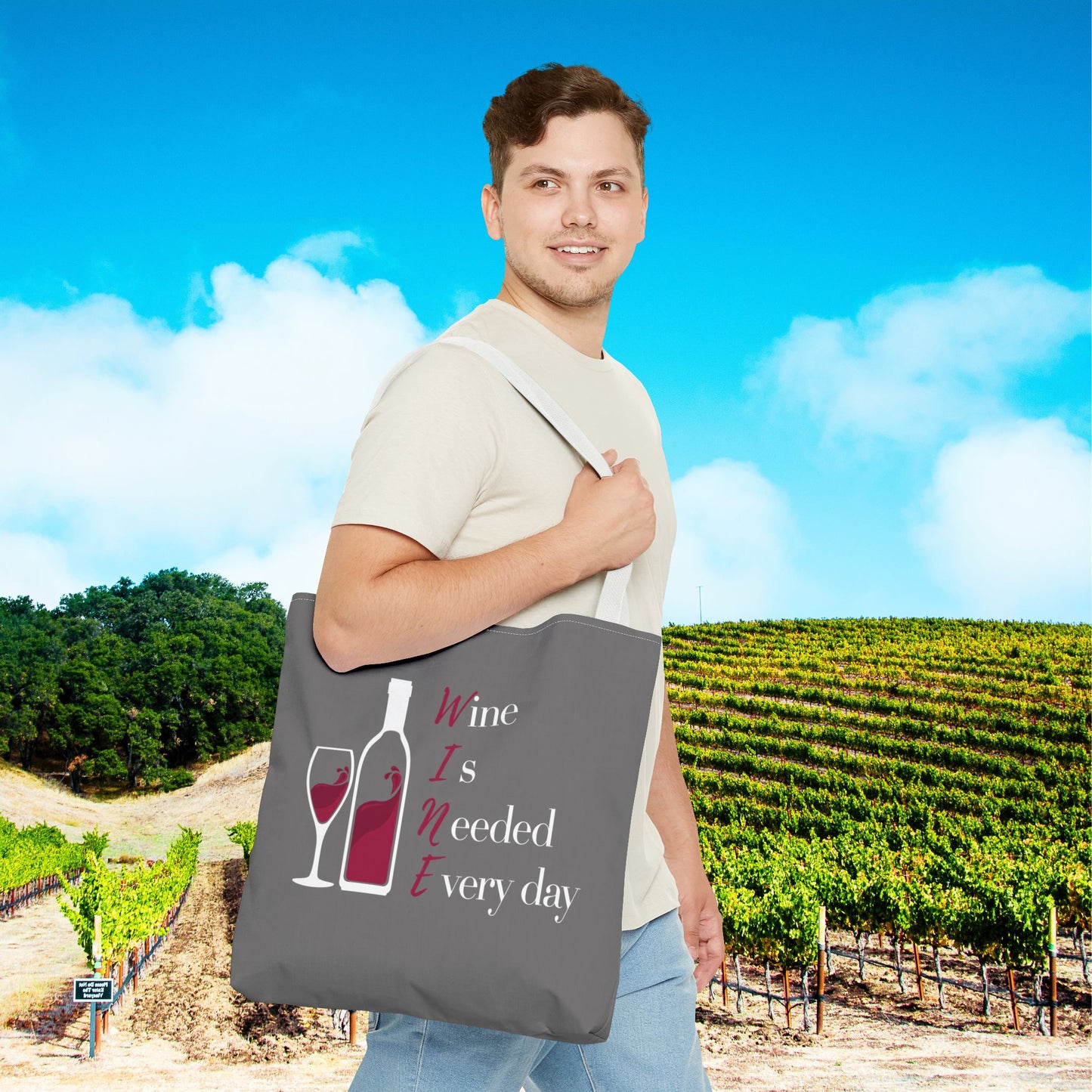 WINE Is Needed Everyday Tote Bag