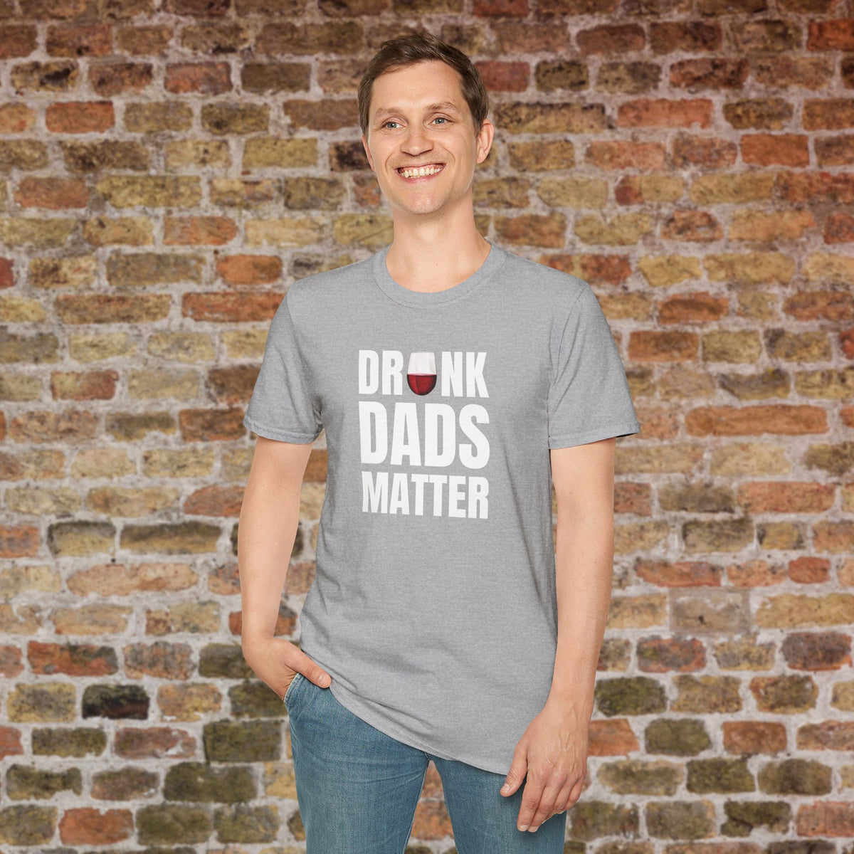 Drunk Dads Matter Crew Neck T-Shirt