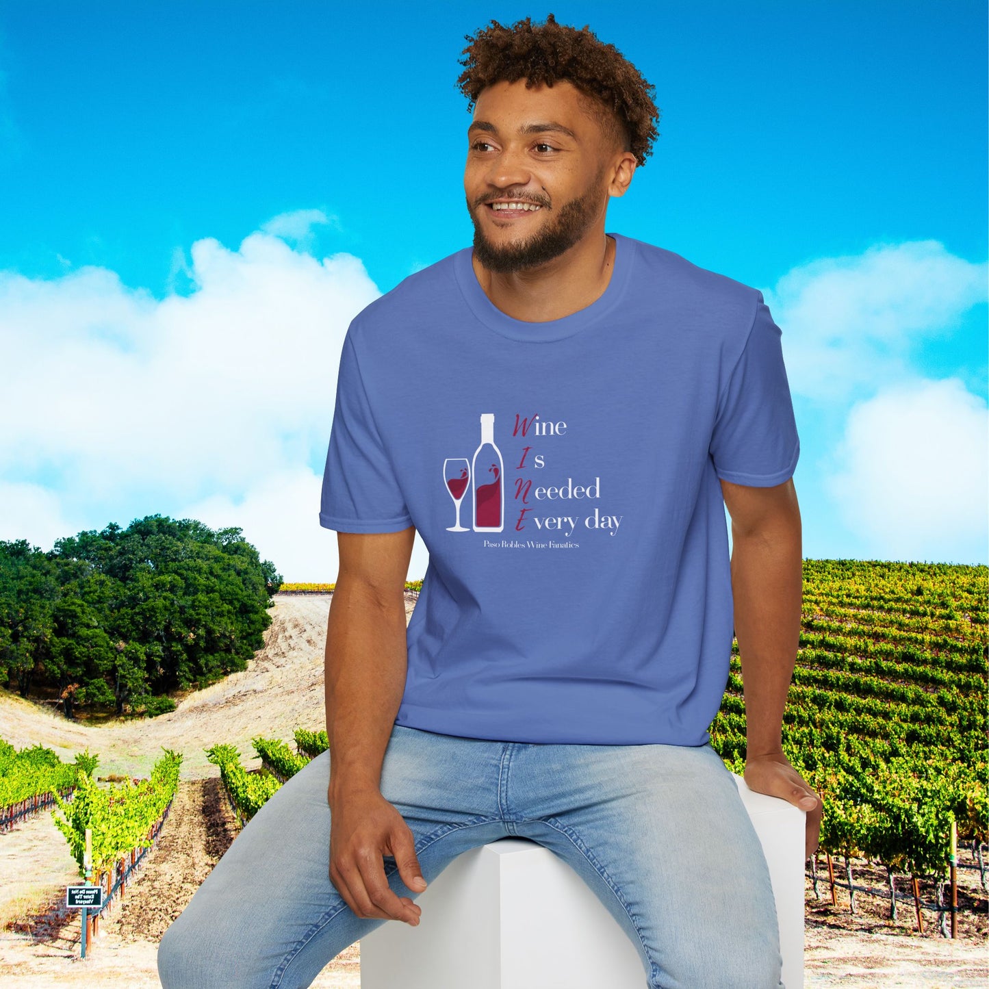 WINE Is Needed Everyday Unisex Softstyle T-Shirt