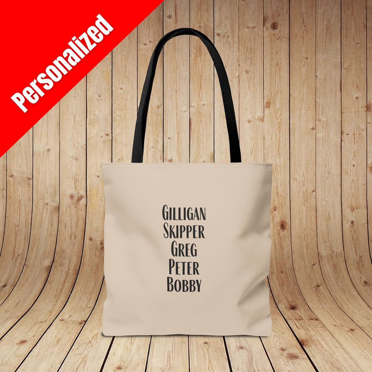 Sip Squad (Mens) Personalized Tote Bag