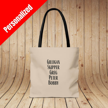 Sip Squad (Mens) Personalized Tote Bag