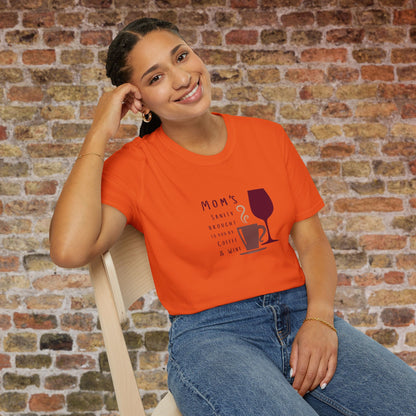 Mom's sanity brought to you by Coffee & Wine Crewneck Tee