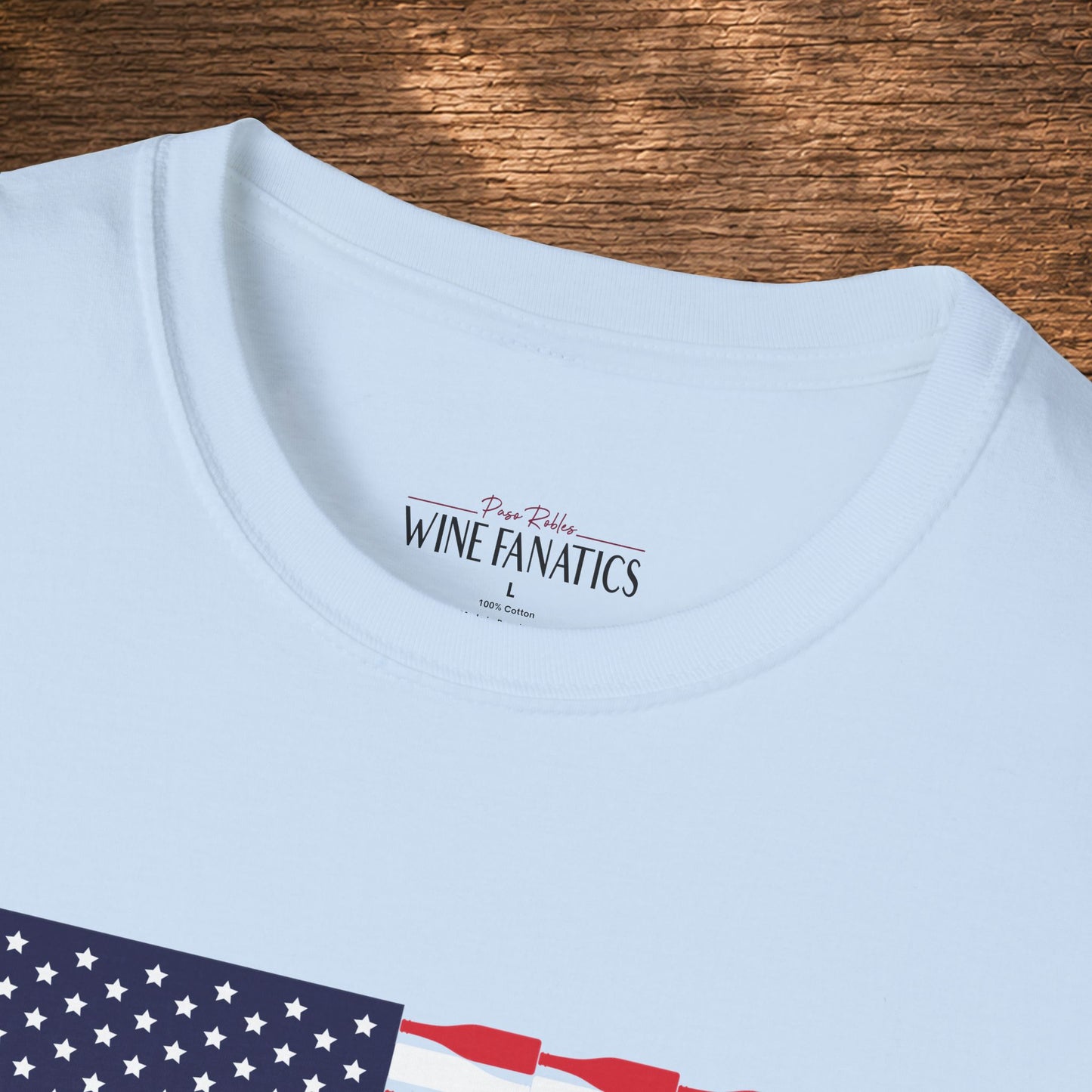 Red Wine & Blue Independence Day Unisex Softstyle T-Shirt