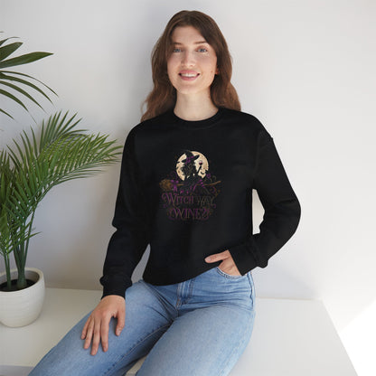 Witch Way To The Wine Sweatshirt