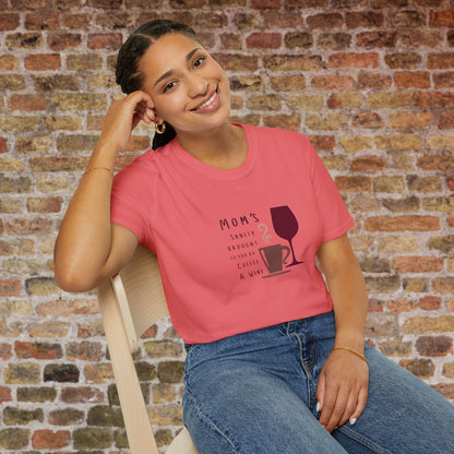 Mom's sanity brought to you by Coffee & Wine Crewneck Tee