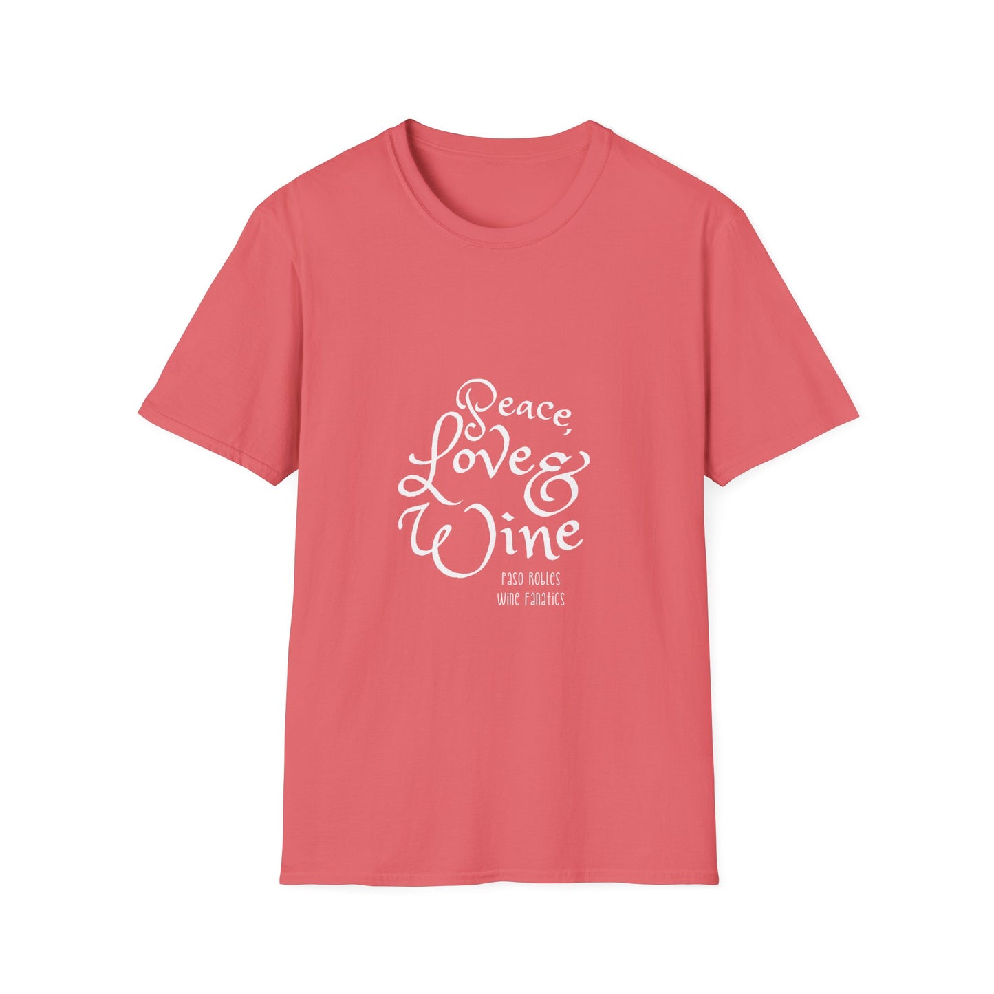 Peace, Love & Wine Unisex Softstyle T-Shirt