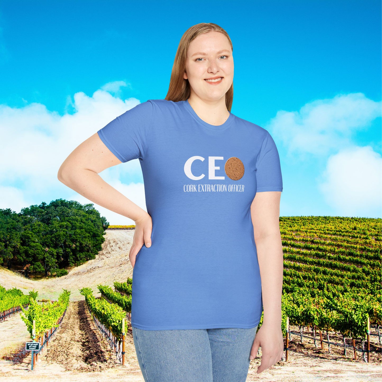 CEO Cork Extraction Officer Unisex Softstyle T-Shirt