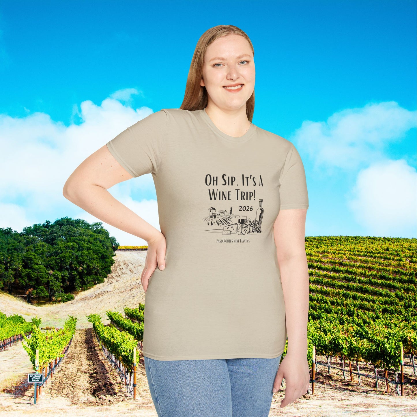 Oh Sip It's A Wine Trip Unisex Softstyle T-Shirt