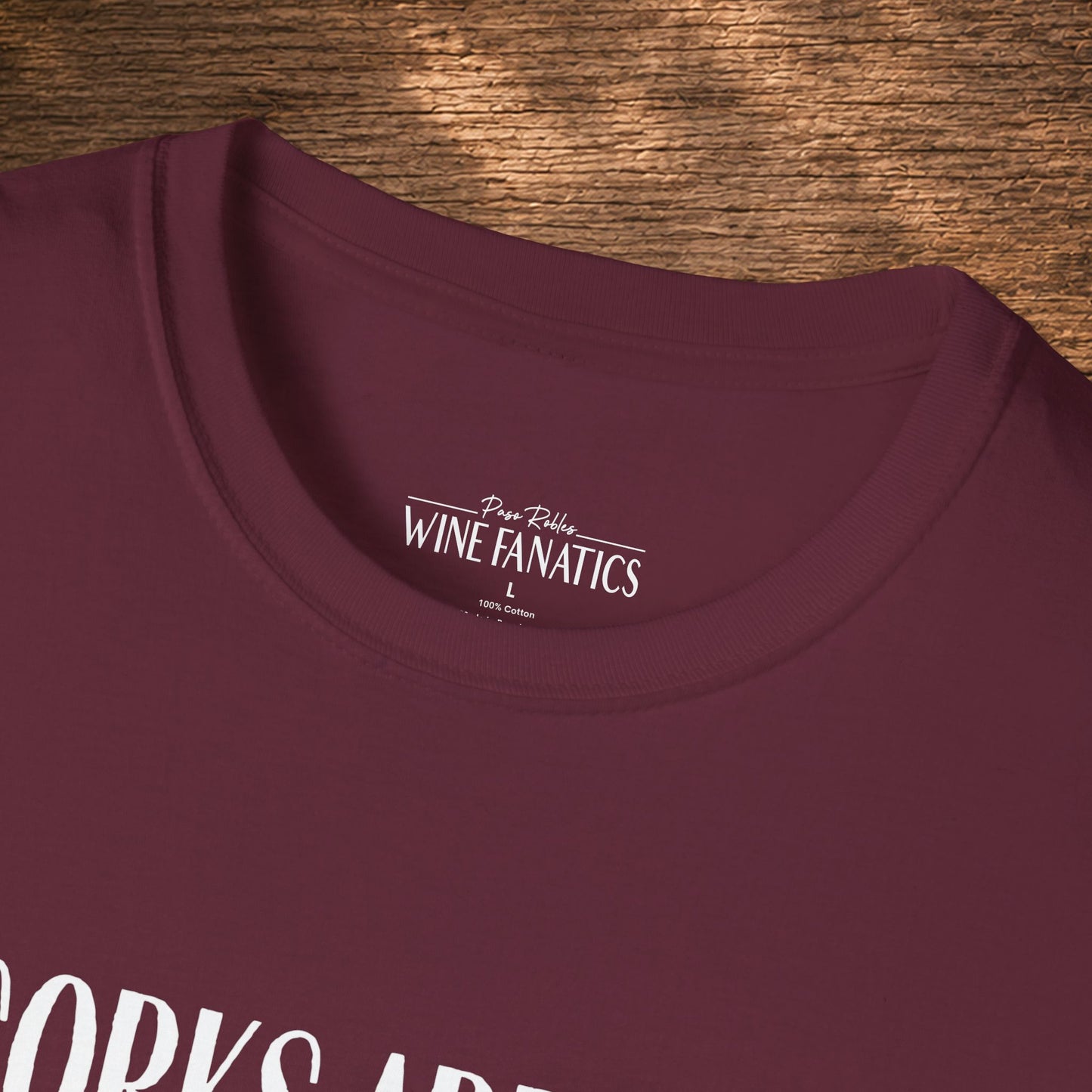 Corks Are For Quitters Crewneck Tee