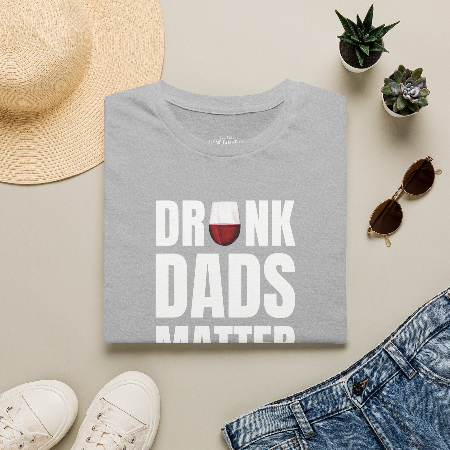 Drunk Dads Matter Crew Neck T-Shirt