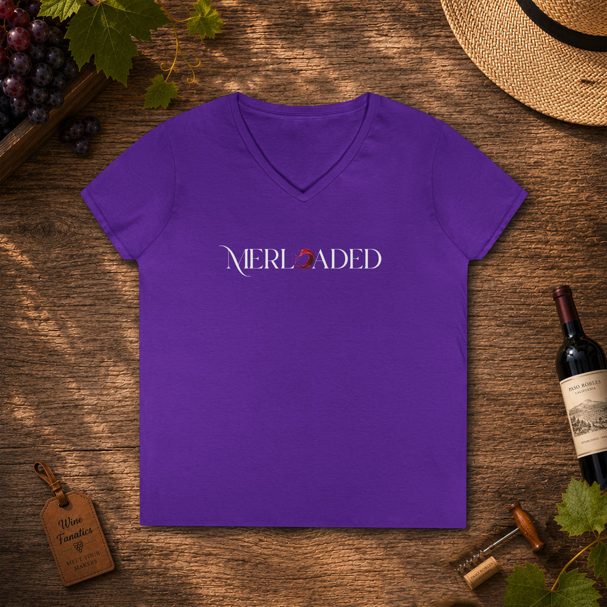 Merloaded Ladies V-Neck T-Shirt