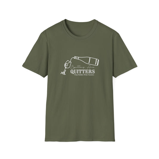 Spitters Are Quitters wine Unisex Softstyle T-Shirt