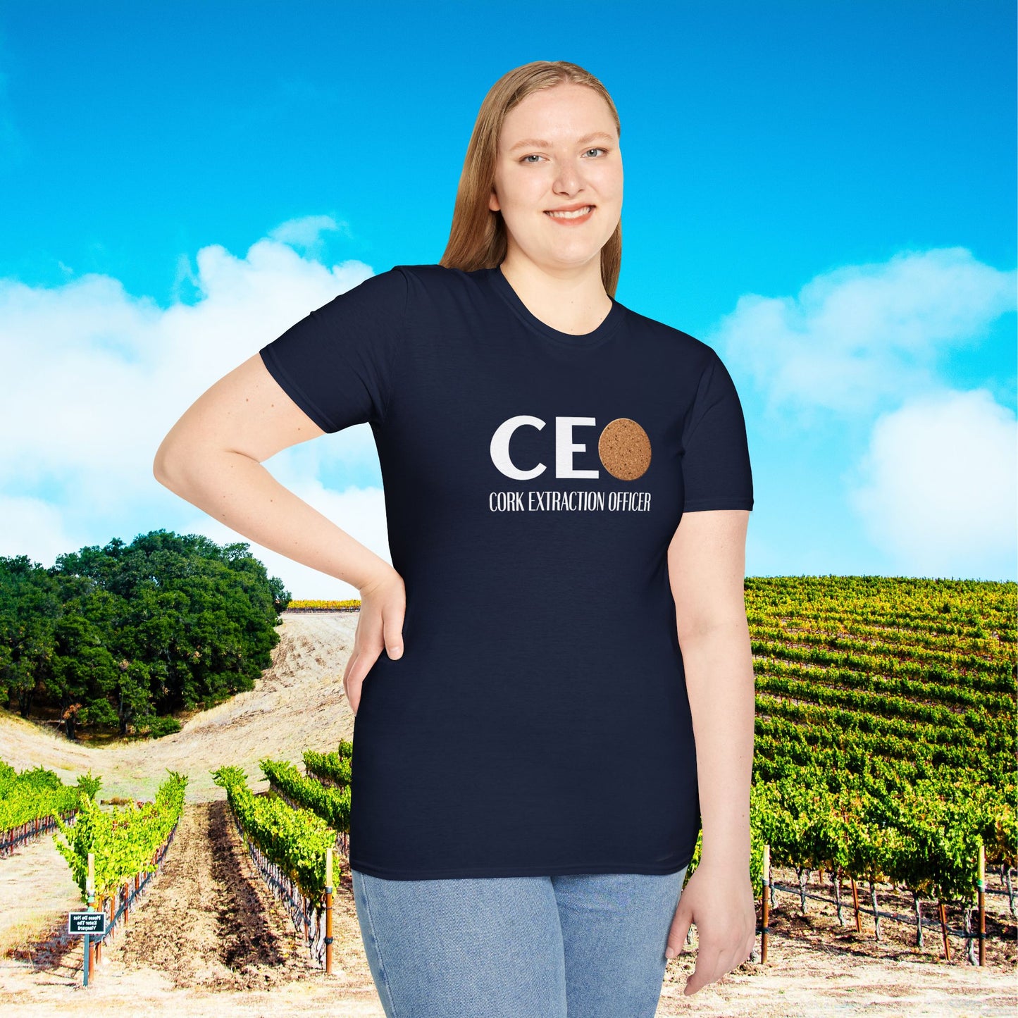 CEO Cork Extraction Officer Unisex Softstyle T-Shirt