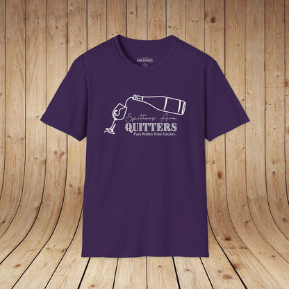 Spitters Are Quitters wine Unisex Softstyle T-Shirt