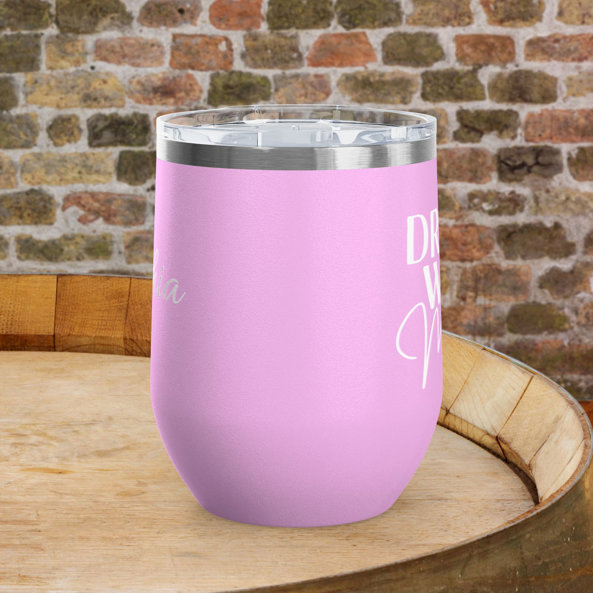Drunk Wives Matter Personalized 12oz Wine Tumbler