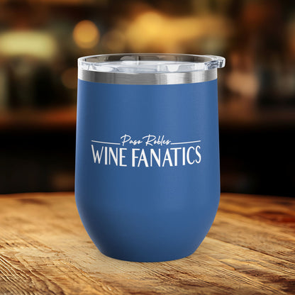 Paso Robles Wine Fanatics Logo 12oz Wine Tumbler