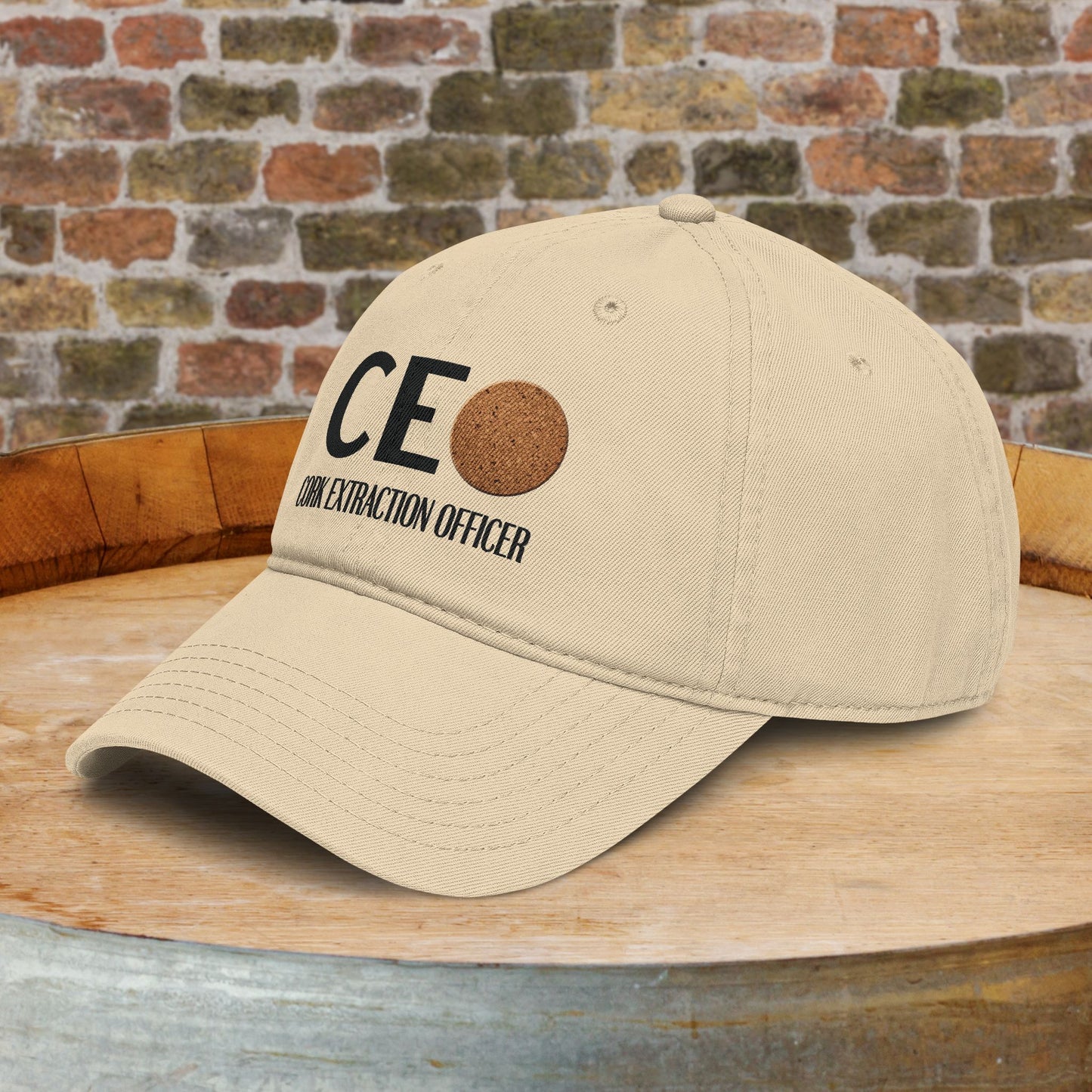 Cork Extraction Officer (CEO) Washed Baseball Cap