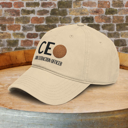 Cork Extraction Officer (CEO) Washed Baseball Cap