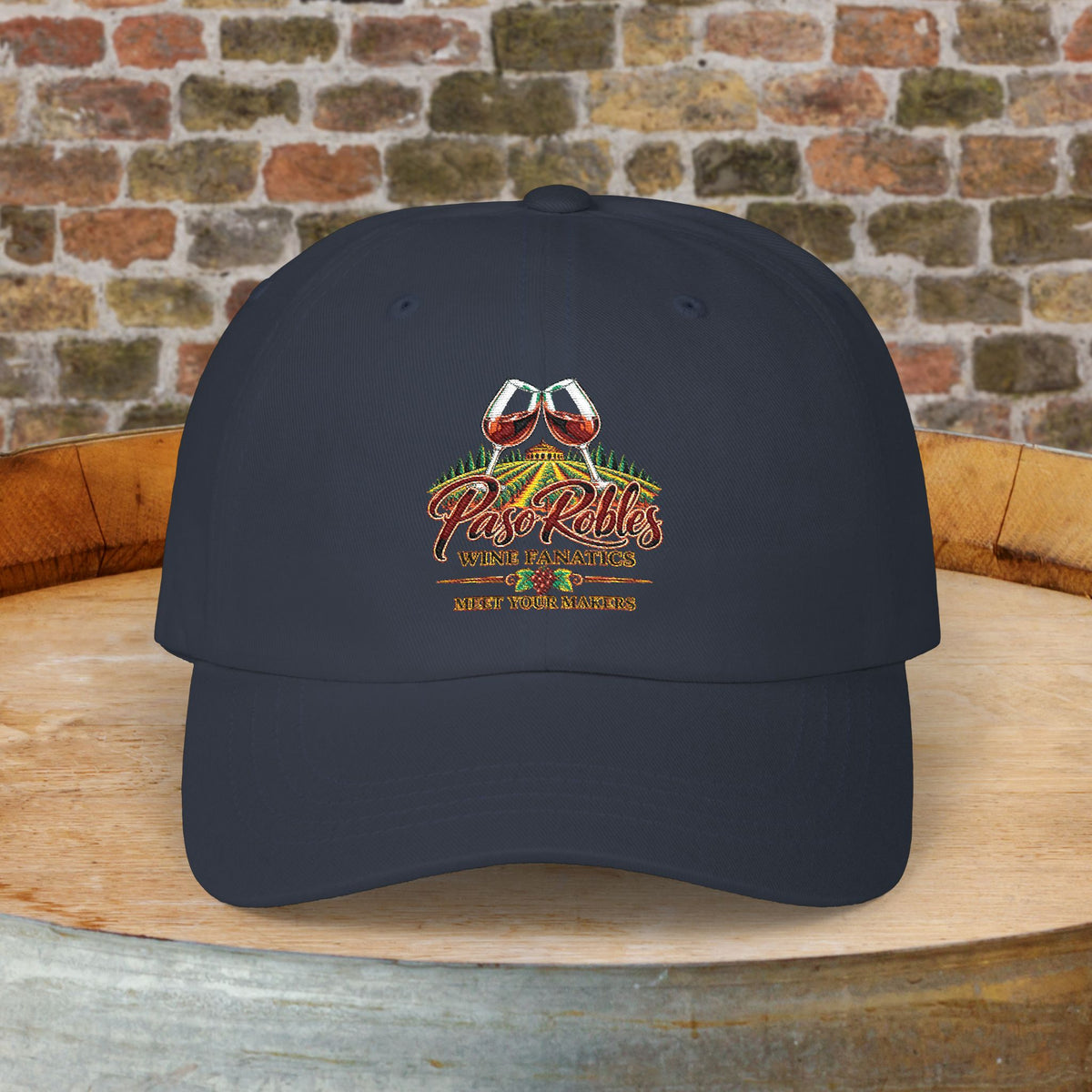 A Toast To Paso Robles Wine Fanatics (Dark) Embroidered Cap