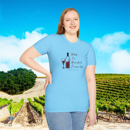 WINE Is Needed Everyday Unisex Softstyle T-Shirt