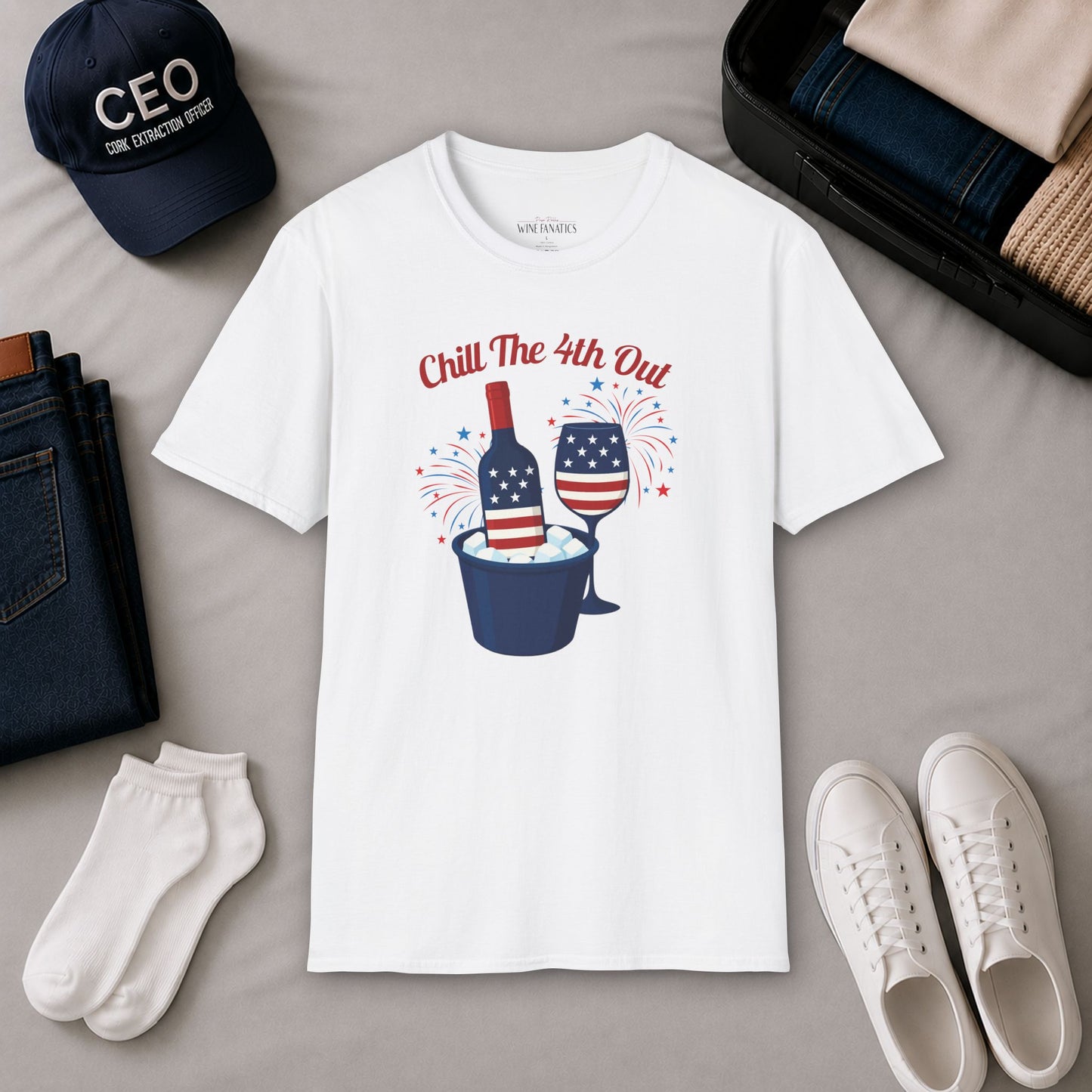 Chill The 4th Out Unisex Softstyle T-Shirt